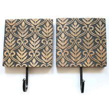 Load image into Gallery viewer, SAVON Wooden Wall Hook for Coats Keys Hanger Pack of 2 Farmhouse Rustic