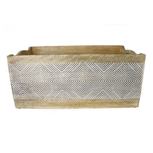 Load image into Gallery viewer, Rustic Wooden Storage Crate Organizer Large White