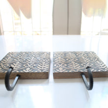 Load image into Gallery viewer, SAVON Wooden Wall Hook for Coats Keys Hanger Pack of 2 Farmhouse Rustic