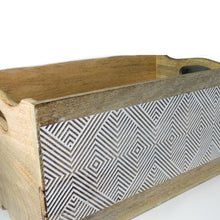 Load image into Gallery viewer, Rustic Wooden Storage Crate Organizer Large White