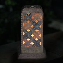 Load image into Gallery viewer, SAVON Stone Incense Stick Holder Palo Santo Holder with Cover 3 Parts tealight Stand Aromatherapy Plastic Free