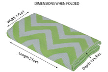 Load image into Gallery viewer, SAVON Floor Mat (White, Chevron, Plastic, 4 x 6 Feet)