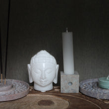 Load image into Gallery viewer, SAVON Meditating Buddha Stone Idol Statue Small Tabletop Peace Figurine 3.5 x 2 inch