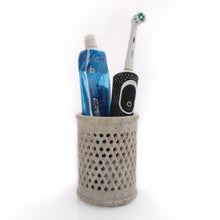 Load image into Gallery viewer, SAVON Stone caddy stand holder for bathroom kitchen utensils bar dining table outdoor 4" by 3" lattice