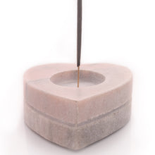 Load image into Gallery viewer, SAVON Pink Heart Shaped tealight Holder Incense Stick Burner Decorative Centerpiece Votive Plastic Free