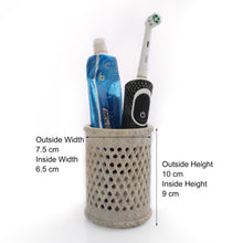 Load image into Gallery viewer, SAVON Stone caddy stand holder for bathroom kitchen utensils bar dining table outdoor 4" by 3" lattice