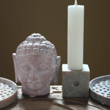Load image into Gallery viewer, SAVON Meditating Buddha Stone Idol Statue Small Tabletop Peace Figurine 3.5 x 2 inch