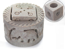Load image into Gallery viewer, SAVON Stone Incense Holder for Stick Cones Frankincense Palo Santo Round Elephant( brown)
