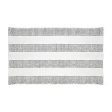 Load image into Gallery viewer, Cotton Flatweave Area Rug Woven Black And White Argyle 1160