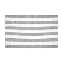 Load image into Gallery viewer, Cotton Flatweave Area Rug Woven Black And White Argyle 1160