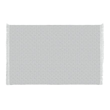 Load image into Gallery viewer, Cotton Flatweave Area Rug Woven Light Gray Argyle 1180