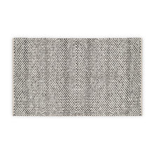 Load image into Gallery viewer, Hand Woven Wool Area Rug Woven Black and White Chevron 1192