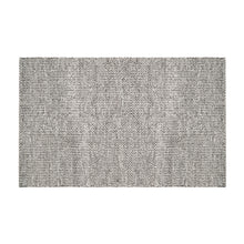 Load image into Gallery viewer, Hand Woven Wool Area Rug Woven Black and White Chevron 1192
