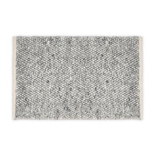 Load image into Gallery viewer, Hand Wool Area Rug  Gray Woven Straw Weave Pattern  1200
