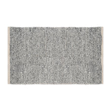 Load image into Gallery viewer, Hand Wool Area Rug Gray Woven Straw Weave Pattern 1200