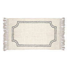 Load image into Gallery viewer, Hand Wool Area Rug  Woven Black and White Moroccan 1232

