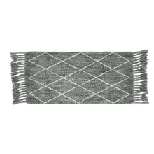 Load image into Gallery viewer, Hand Woven Wool Area Rug Harlequin Gray White 1236