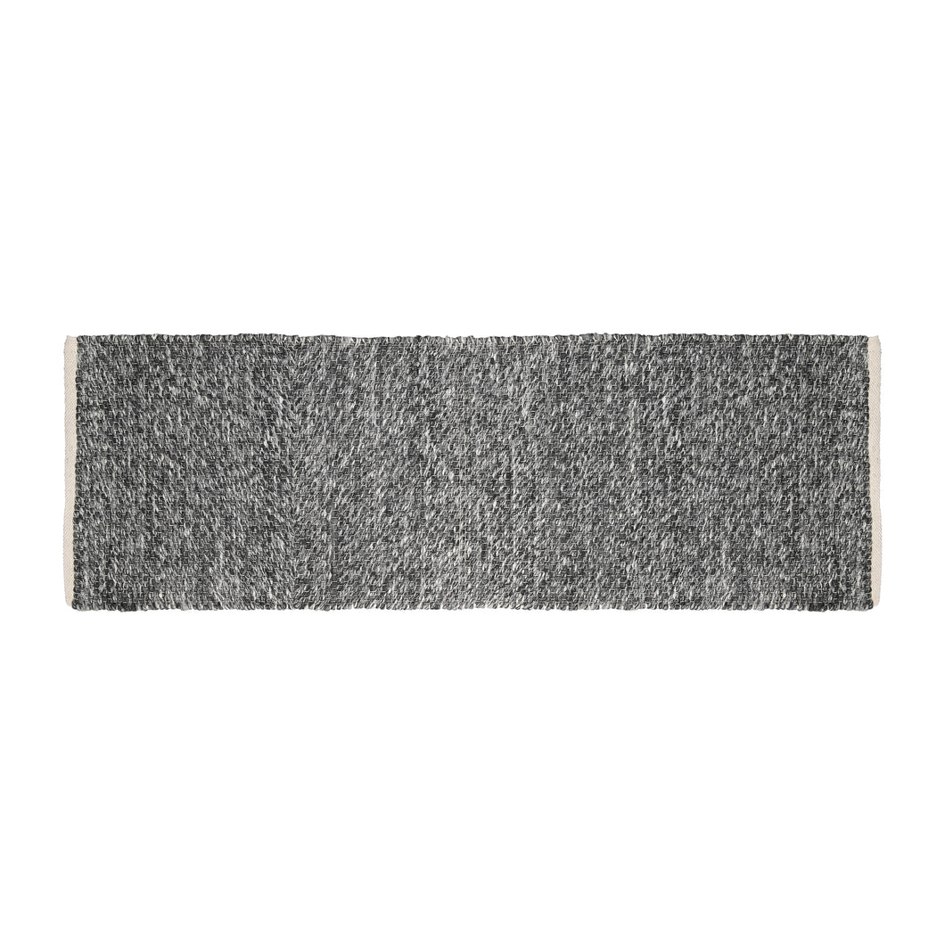 Hand Woven Wool Area Rug Woven Solid Gray 1240