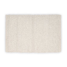 Load image into Gallery viewer, Hand Woven Wool Area Rug Woven Solid Off White 1244