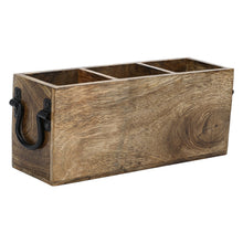 Load image into Gallery viewer, Wooden Cutlery Holder Caddy Organizer