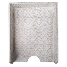 Load image into Gallery viewer, Paper Tray White Golden Fleur De Lis Wood Letter Size Home Office Desk Tray