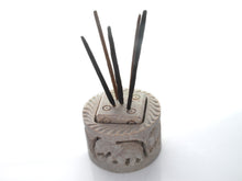 Load image into Gallery viewer, SAVON Stone Incense Holder for Stick Cones Frankincense Palo Santo Round Elephant( brown)