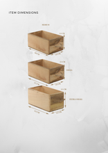 Load image into Gallery viewer, Savon Wood Organizer Basket Bin Box - Set of 3