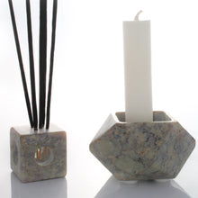 Load image into Gallery viewer, SAVON Stone Incense Stick Holder Burner Candle Stand Palo Santo Modern Minimalist Geometric Art Deco
