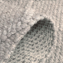 Load image into Gallery viewer, Hand Woven Wool Area Rug Footmat Doormat Woven Brown Long Harlequin 1204
