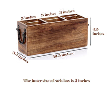 Load image into Gallery viewer, Wooden Cutlery Holder Caddy Organizer