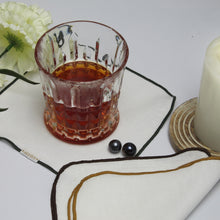 Load image into Gallery viewer, Cotton Cloth Cocktail Napkin 7x7 inch White with Colored Border Trim Set of 12 Gold Green Brown Coffee