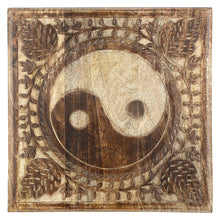 Load image into Gallery viewer, SAVON Wooden Step Stool Small Footstool footrest Table yin yang