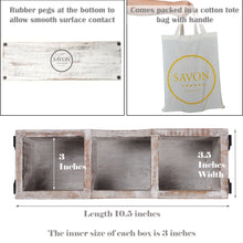 Load image into Gallery viewer, White Silverware Holder Caddy Wood (3 compartments)