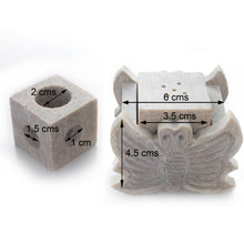 Load image into Gallery viewer, SAVON Stone Incense Holder for Stick Cones Frankincense Palo Santo Butterfly