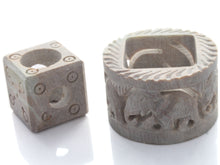 Load image into Gallery viewer, SAVON Stone Incense Holder for Stick Cones Frankincense Palo Santo Round Elephant( brown)