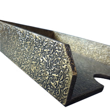 Load image into Gallery viewer, Paper Tray Black Golden Fleur De Lis Wood Letter Size Home Office Desk Tray