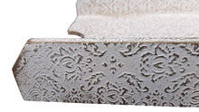 Load image into Gallery viewer, Paper Tray White Golden Fleur De Lis Wood Letter Size Home Office Desk Tray