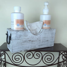 Load image into Gallery viewer, White Silverware Holder Caddy Wood (3 compartments)