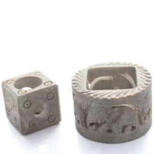 Load image into Gallery viewer, SAVON Stone Incense Holder for Stick Cones Frankincense Palo Santo Round Elephant( brown)