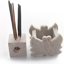Load image into Gallery viewer, SAVON Stone Incense Holder for Stick Cones Frankincense Palo Santo Butterfly