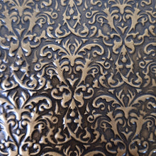 Load image into Gallery viewer, Paper Tray Black Golden Fleur De Lis Wood Letter Size Home Office Desk Tray