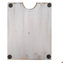 Load image into Gallery viewer, Paper Tray White Golden Fleur De Lis Wood Letter Size Home Office Desk Tray