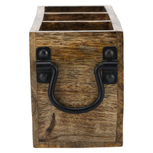 Load image into Gallery viewer, Wooden Cutlery Holder Caddy Organizer