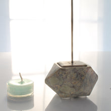 Load image into Gallery viewer, SAVON Stone Incense Stick Holder Burner Candle Stand Palo Santo Modern Minimalist Geometric Art Deco