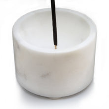 Load image into Gallery viewer, SAVON Stone Incense Stick Holder Burner Candle Stand Round Modern Minimalist Geometric Art Deco
