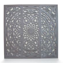 Load image into Gallery viewer, Wooden Wall Art Hanging Headboard Mural Releif Carved 48 inches