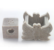 Load image into Gallery viewer, SAVON Stone Incense Holder for Stick Cones Frankincense Palo Santo Butterfly