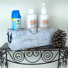 Load image into Gallery viewer, White Silverware Holder Caddy Wood (3 compartments)