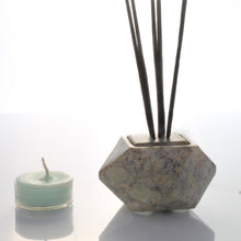 Load image into Gallery viewer, SAVON Stone Incense Stick Holder Burner Candle Stand Palo Santo Modern Minimalist Geometric Art Deco
