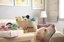 Load image into Gallery viewer, Jute storage baskets empty for kids toys closet organizer shoes clothing picnics patio easter